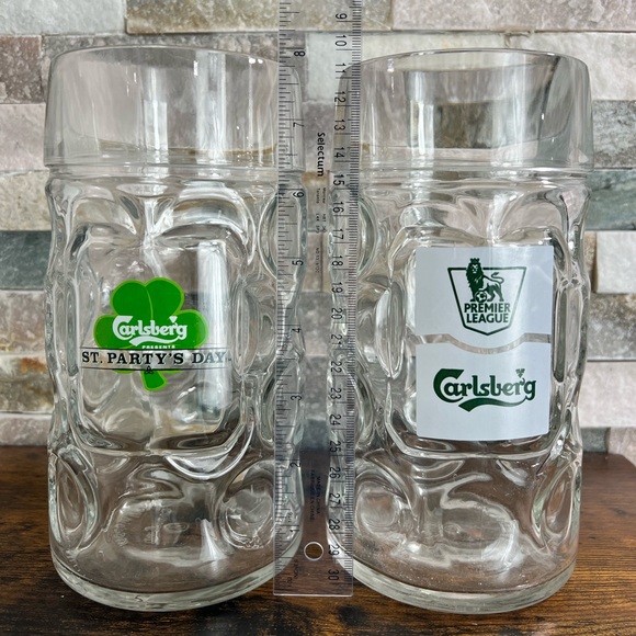 Carlsberg Large Beer Stein Mugs (2) - Picture 4 of 4